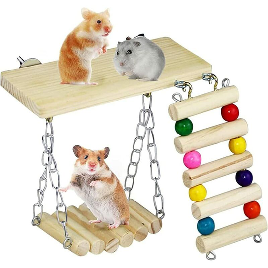 Dwarf Rabbit Chew Toys, Natural Wooden Small Animal Chews, Guinea Pig Toys, Teeth Care for Hamster Guinea Pig Chinchilla Parrot Gerbils Rat