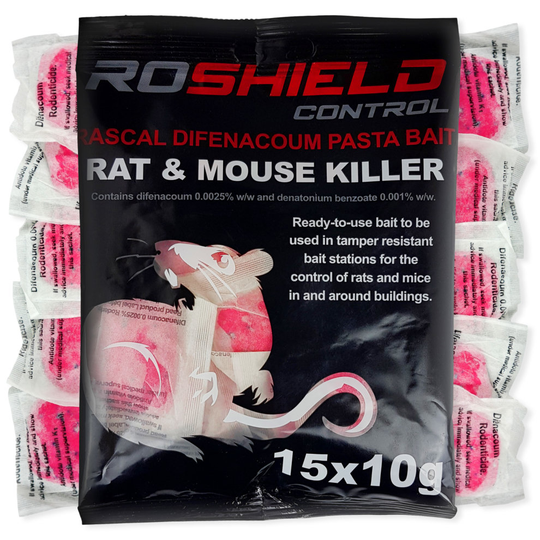 (1.5kg) Roshield Pasta Poison Rat & Mouse Killer Sachets