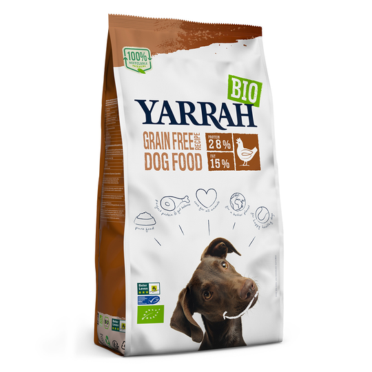 Yarrah Organic Grain-Free with Organic Chicken - Economy Pack: 2 x 10kg