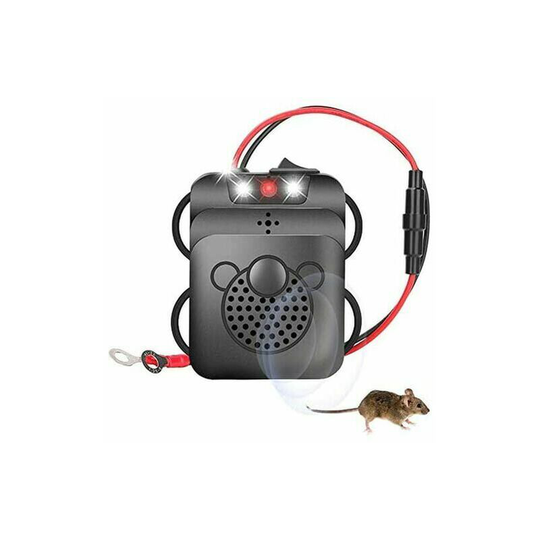 Monly - Ultrasonic Pest Repeller, Electronic Rat Repeller, Pest Control Mice and Rodent Rejector with led Strobe Lights for Car, Barn, Kitchen