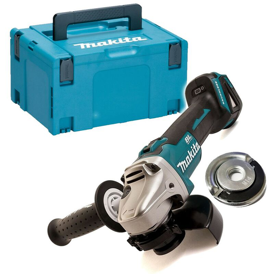 DGA504ZJ 18v Brushless 125mm Angle Grinder Bare Tool + Flange Nut + Case - Makita