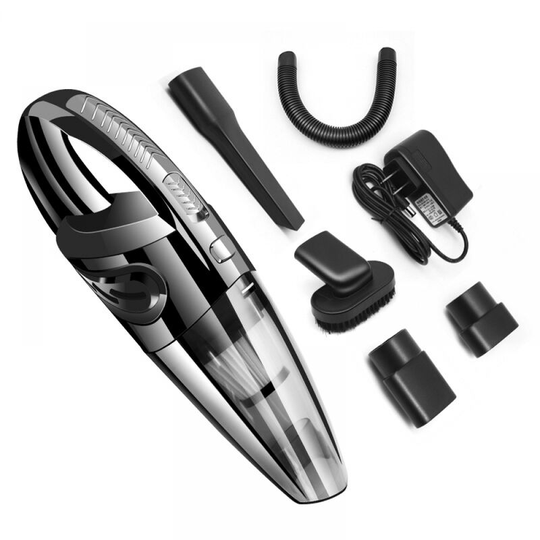 Cordless handheld vacuum cleaner, portable car vacuum cleaner, 120W power supply, USB charging (national standard charger)