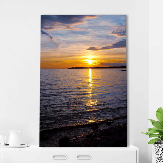 "Hazy Reflections 3" Print On Canvas