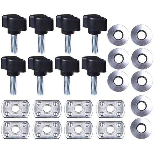 8pcs Universal Knurled Screws Hard Top Quick Fix Nuts Kit for Jeep Wrangler YJ TJ JK