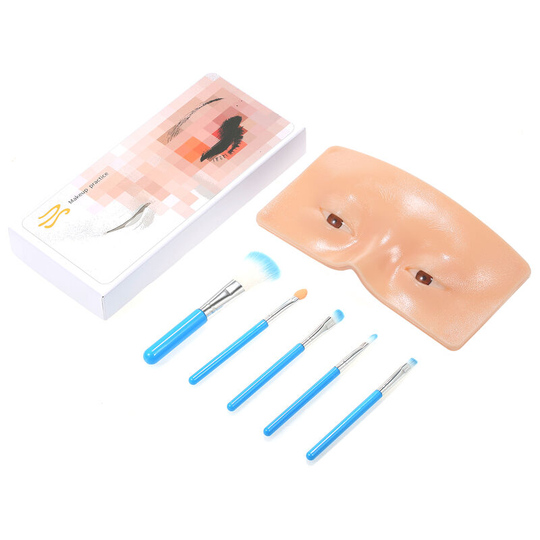 Face Eyes Makeup Mannequin Silicone Practicing Board Perfect Aid To Practice Makeup For Beginner,Yellow - Yellow