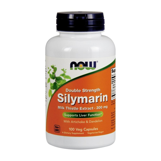 NOW Foods Silymarin with Artichoke & Dandelion, 300mg, 100 vcaps