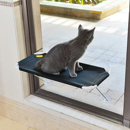 Bearsu - Iron cat perch to put on a window, 360 ° view