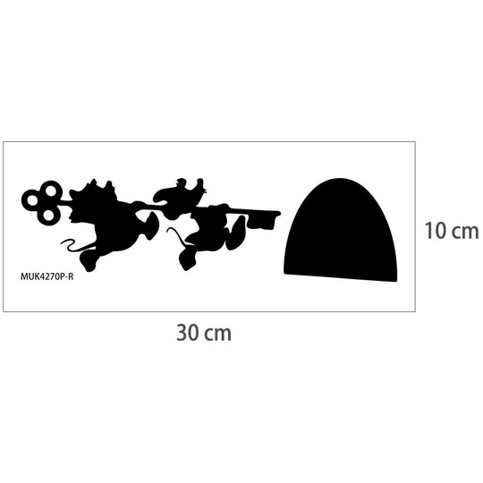 Perle Rare - Mickey and Minnie Mouse House Vinyl Wall Sticker, Mouse Hole Removable Personality Stylish Creative Wall Sticker (30x10cm)