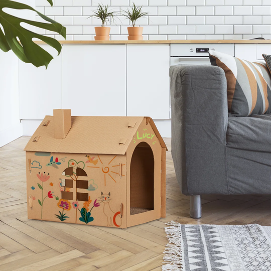 Ibarra Cardboard Cat House