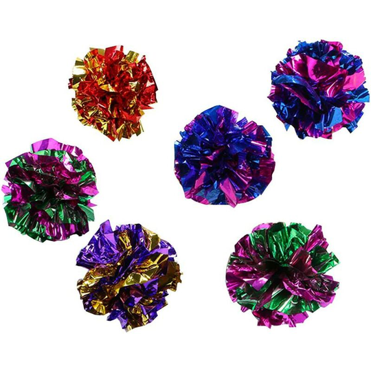Best Interactive Curly Ball Cat Toy, Ever Independent, for Kittens, Fat and Real Cats, Kitten Exercise, 6 Pieces (Random) Dksfjkl