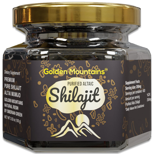 Pure Authentic Siberian Altai "Golden Mountains" Shilajit Resin 100g