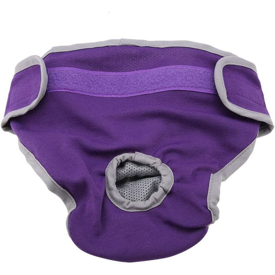 Dog Underwear, Women's Soft and Comfortable Cotton, Pet Sanitary Pants, Puppy Physiological Pants, Dog Diapers(Purple xl)