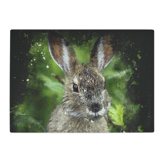 Rabbit Paint Splash Chopping Board