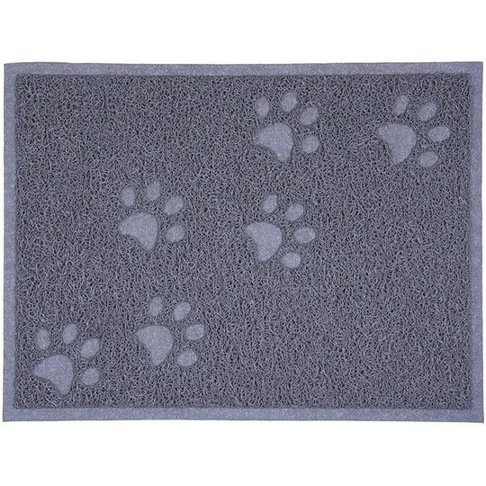 Pet Food Mat for Dogs and Cats Waterproof Non-Slip Pet Feeding mat bowl mat (Small(40x30cm), Grey)