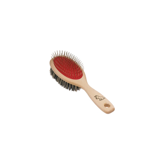 Dog Brush In Union Fibers And Metal Rods