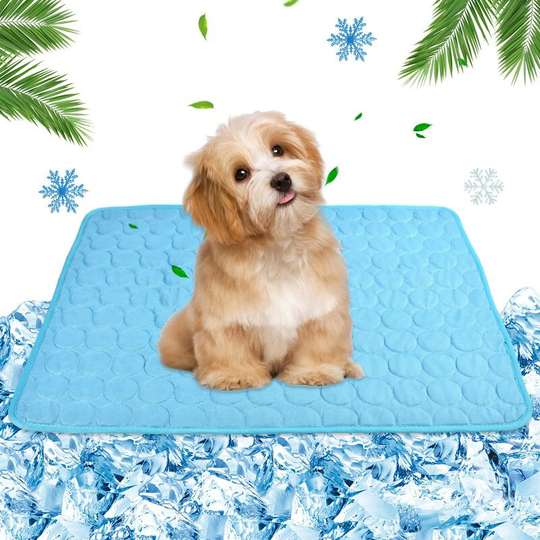 Rhafayre - Dog Cooling Mat55*70cm, Dog Cooling Mat Cooling Mat for Dogs and Cats, Breathable Mesh Ice Silk Cool Mat for Small and Medium Sized Dogs