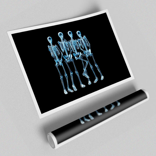 'Funny Bones' - Unframed Graphic Art Print on Paper