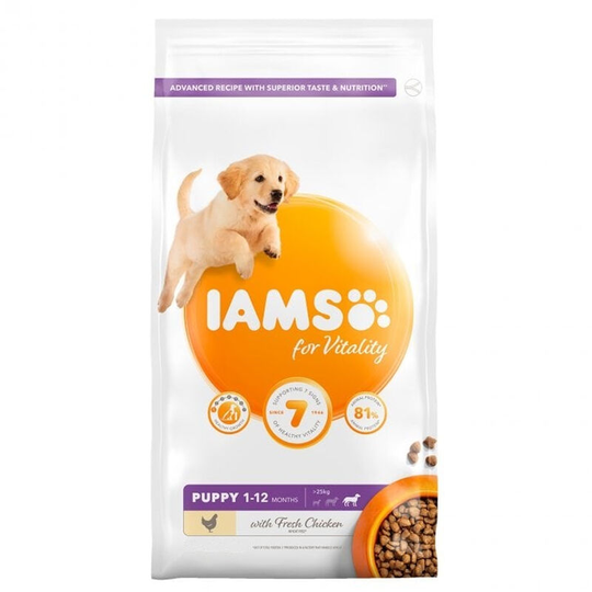 Vitality Large Breed Chicken Puppy Food (2kg) (May Vary) - May Vary - Iams