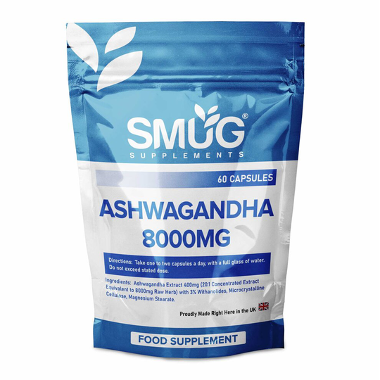 Ashwagandha Extract 8000mg Supplement - 60 Pack Ashwagandha Capsules