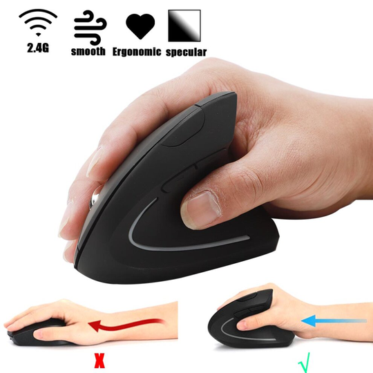 2.4GHz Ergonomic Wireless Vertical Optical Mouse For PC LaptopComputer