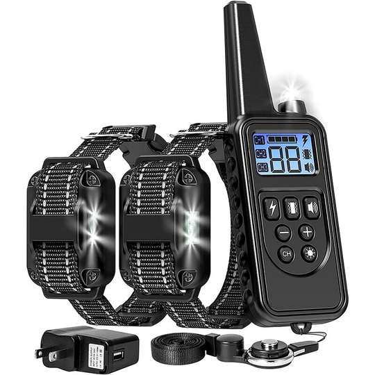 Deckon - Dog Training Collar, 2600ft Range Dog Shock Collar, with Remote Waterproof Electronic Dog Collar, Suitable for Medium and Large Dogs, with 4