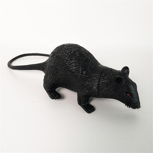 Kartokner - Halloween Rats Decorations, 4 Pcs Realistic Hairy Rats Set, Scary Rats Props for Indoor, Outdoor and Yard Creepy Decor