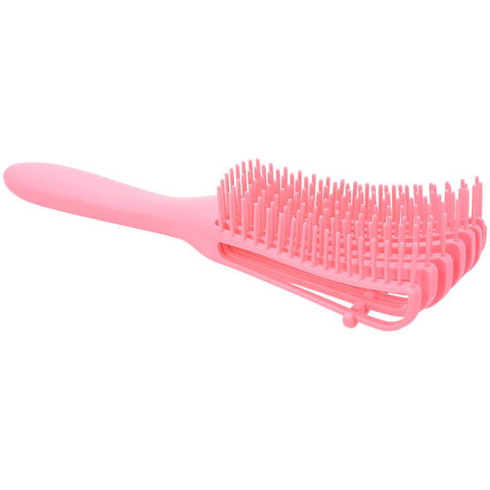 Eight-Claw Comb Hair Soft Scalp Massage Brush Anti Static Scalp Comb Wet Dry Brush Women Detangle Hairbrush (Pink)