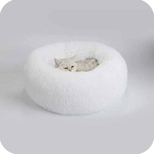Dog Cat Basket Basket Pillow Bed Winter Round Plush Toy Great for Pet Puppy Kitten Kitty, s / m / l