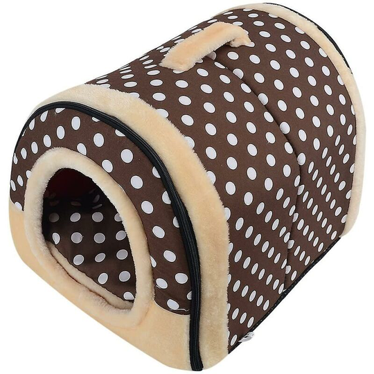 Thsinde - Warm Pet Dog Cat Bed House Kennel,dark Wave Point