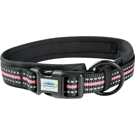Reflective Dog Collar (xl) (Black/Pink) - Black/Pink - Weatherbeeta