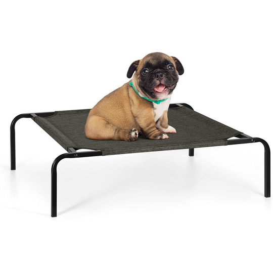 (Small 75 x 47 x 15cm) Elevated Dog Bed Portable Waterproof Outdoor Raised Camping Pet Basket