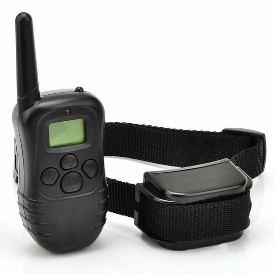 Qersta - 300M Diameter Remote Electric Shock Collar Anti Bark Collar With Beep/Vibration/Shock Pet Dog Training Collar For 1 Dog With lcd Display