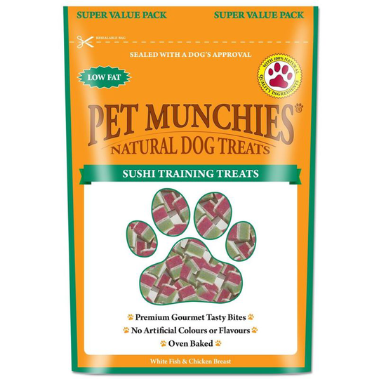 Natural Sushi Training Treats Super Value Pack (150g) (May Vary) - May Vary - Pet Munchies
