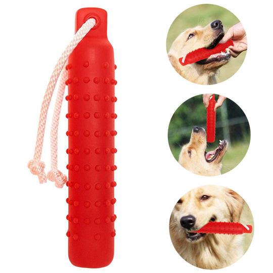 27cm Pet Toy for Chewing Teeth Cleaning, Dog Training Rubber Chew Toy