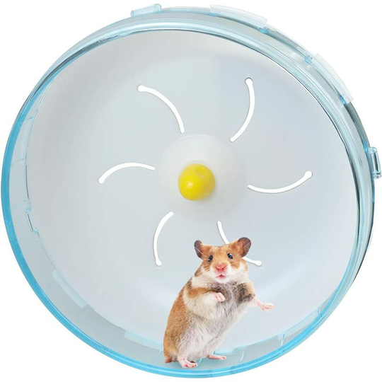 Echoo - Hamster Running Wheel 18cm Silent Jogging Exercise Toy Hamster Cage Accessories for Dwarf Hamster Go