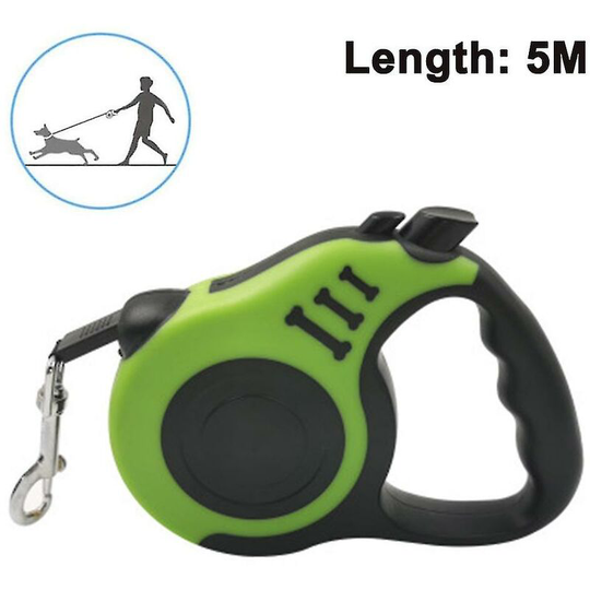 Retractable walking dog leash with non-slip grip