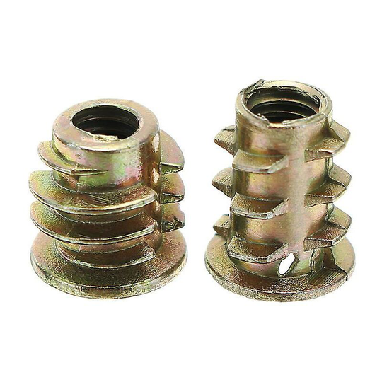 50pcs m8 zinc alloy wood furniture hex socket drive head screw threaded insert nut 13-30mm