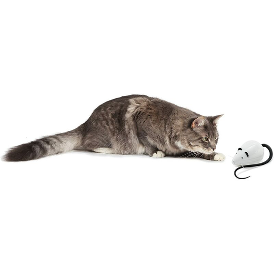 Gift - Automatic Cat Toy, Rotating Mechanical Mouse, Interactive Toy, Game Function in Your Absence - for Cat