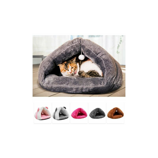 Muff - Pet Cat Dog Soft Warm Nest Kennel Bed Cave House Sleeping Bag Mat Pad Tent Pets Winter Warm Cozy Bed