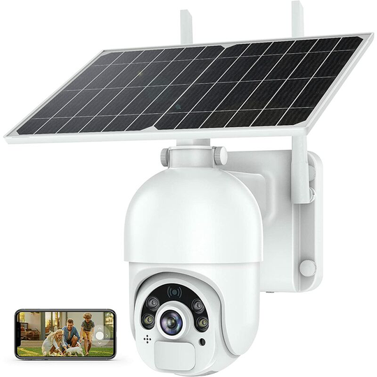 Solar Outdoor WiFi Security Camera, 14400mAh Battery Wireless Security Camera, 1080P ip Battery Camera, PIR/Radar Detection, Night Vision, Two-Way