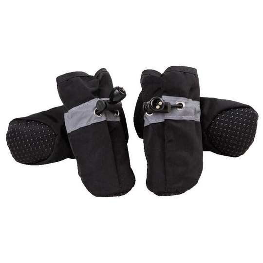 Betterlifegb - Betterlife Protection of dog paws, anti-slip winter dog shoes, with reflective band, suitable for small, medium and large dogs. Set 4