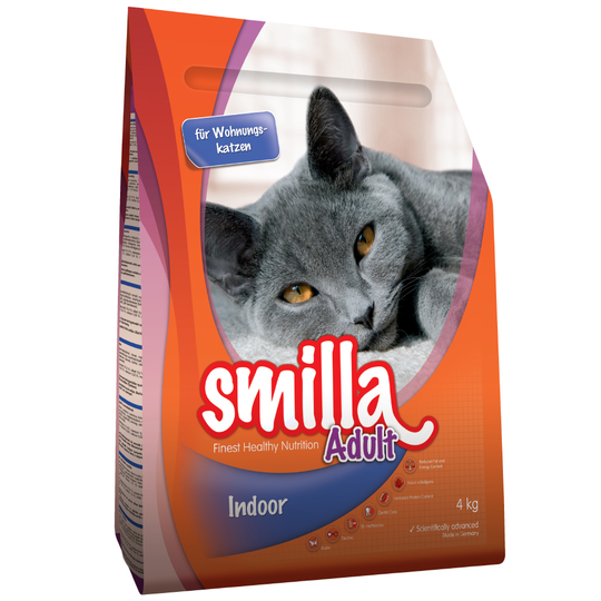 Smilla Dry Cat Food Economy Packs 2 x 4kg - Adult Indoor