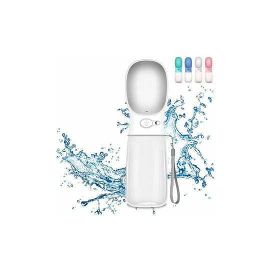Dog Water Bottle 550ml, Portable Travel Water Bottle with Button Lock for Dog, Cat, Pets bpa Free