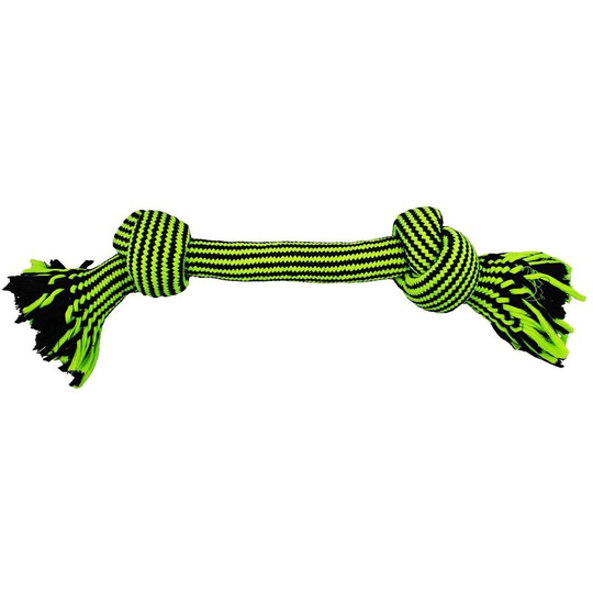 Knot-N-Chew 2 Rope Dog Toy (s-m) (Green) - Green - Jolly Pets