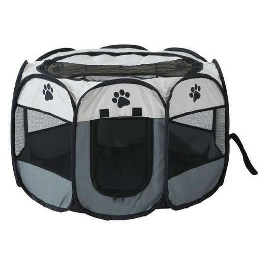 Pet Fence, Pet Tent, Foldable Cat Delivery Room Kennel Cat Litter (Grey) s - Muff