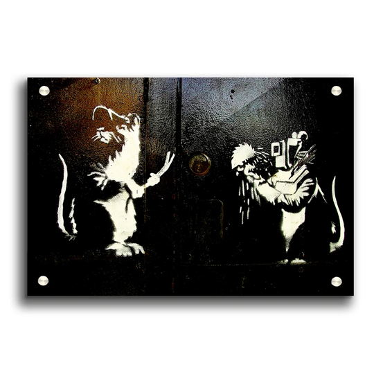 Crooked Rats Banksy - Unframed Art Prints Print on Paper