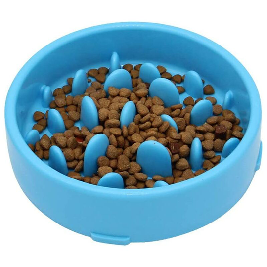 Slow Eating Dog Bowl,Healthy Slow Feeder Dog Bowls,Pet Healthy Eating Diet(Blue)