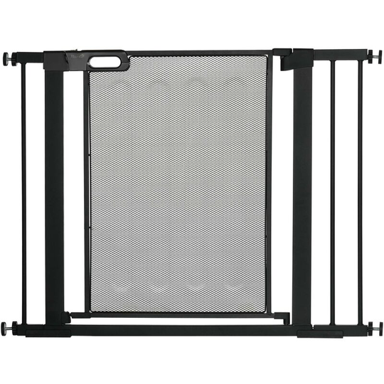 Pressure Fit Safety Gate for Doors, Dog Gate w/ Auto Close, 75-103 cm - Black - Black