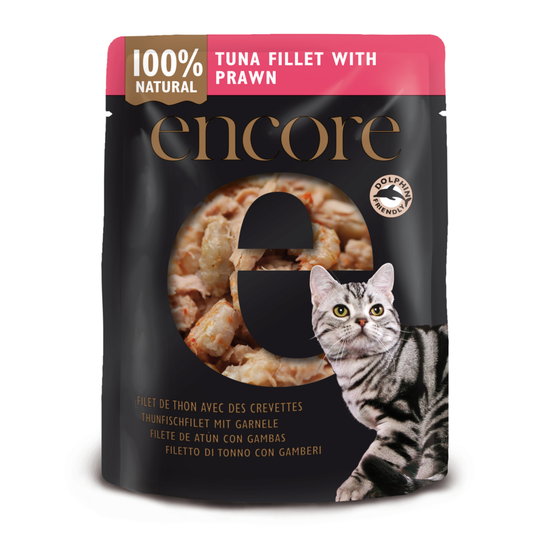 Encore Cat Broth Pouch Saver Pack 48 x 70g - Tuna with Prawn