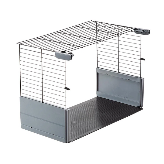 Extension For Multipla Modular Cages For Rabbits Small Animals, Base, Metal Mesh And Recycled Plastic